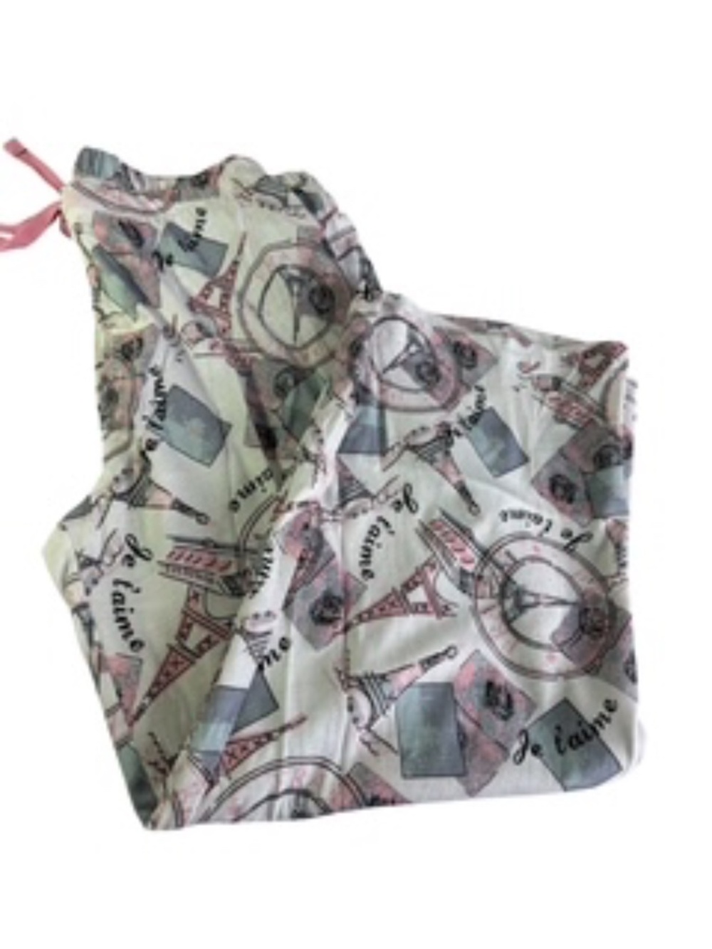 Flora's Follies Capri Relaxed Fit Drawstring Sleepwear Size S